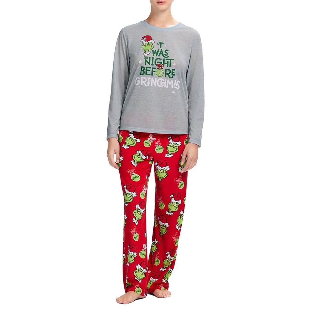 NWT Grinch Family Sleep Ladie’s  2-Piece Pajama Set